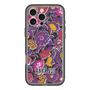 スリムプロテクションプレミアムケース with MagSafe［ ANNA SUI - ガーデンフワラー - マゼンタ ］