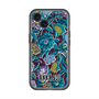 スリムプロテクションプレミアムケース with MagSafe［ ANNA SUI - ガーデンフワラー - シアン ］