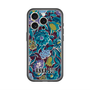 スリムプロテクションプレミアムケース with MagSafe［ ANNA SUI - ガーデンフワラー - シアン ］