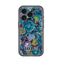 スリムプロテクションプレミアムケース with MagSafe［ ANNA SUI - ガーデンフワラー - シアン ］
