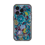 スリムプロテクションプレミアムケース with MagSafe［ ANNA SUI - ガーデンフワラー - シアン ］