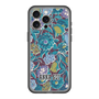 スリムプロテクションプレミアムケース with MagSafe［ ANNA SUI - ガーデンフワラー - シアン ］