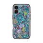 スリムプロテクションプレミアムケース with MagSafe［ ANNA SUI - ガーデンフワラー - シアン ］