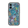 スリムプロテクションプレミアムケース with MagSafe［ ANNA SUI - ガーデンフワラー - シアン ］
