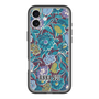 スリムプロテクションプレミアムケース with MagSafe［ ANNA SUI - ガーデンフワラー - シアン ］