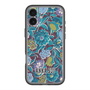 スリムプロテクションプレミアムケース with MagSafe［ ANNA SUI - ガーデンフワラー - シアン ］