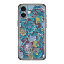 スリムプロテクションプレミアムケース with MagSafe［ ANNA SUI - ガーデンフワラー - シアン ］