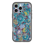 スリムプロテクションプレミアムケース with MagSafe［ ANNA SUI - ガーデンフワラー - シアン ］