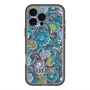 スリムプロテクションプレミアムケース with MagSafe［ ANNA SUI - ガーデンフワラー - シアン ］