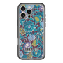 スリムプロテクションプレミアムケース with MagSafe［ ANNA SUI - ガーデンフワラー - シアン ］