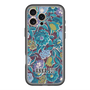 スリムプロテクションプレミアムケース with MagSafe［ ANNA SUI - ガーデンフワラー - シアン ］