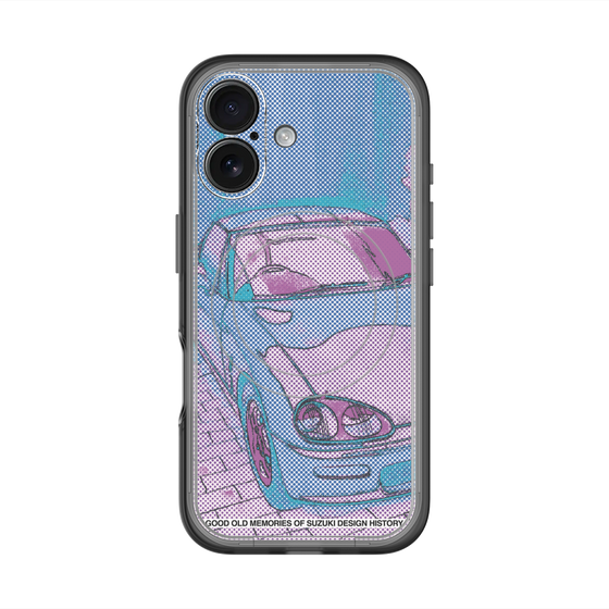 スリムプロテクションプレミアムケース with MagSafe［ CAPPUCCINO Halftone - Purple ］