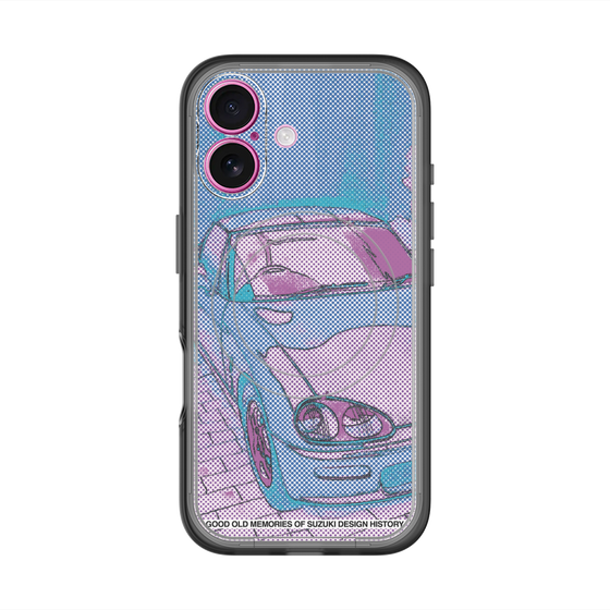 スリムプロテクションプレミアムケース with MagSafe［ CAPPUCCINO Halftone - Purple ］