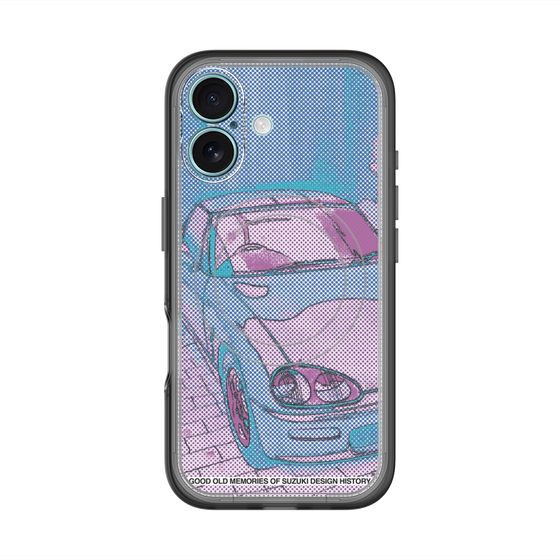 スリムプロテクションプレミアムケース with MagSafe［ CAPPUCCINO Halftone - Purple ］