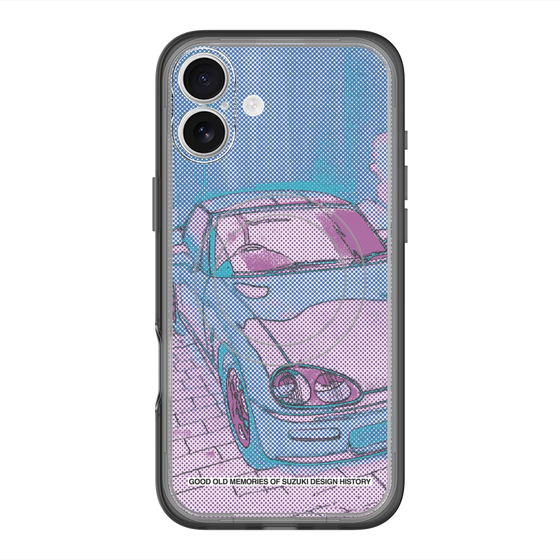 スリムプロテクションプレミアムケース with MagSafe［ CAPPUCCINO Halftone - Purple ］