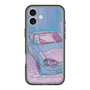 スリムプロテクションプレミアムケース with MagSafe［ CAPPUCCINO Halftone - Purple ］
