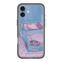 スリムプロテクションプレミアムケース with MagSafe［ CAPPUCCINO Halftone - Purple ］