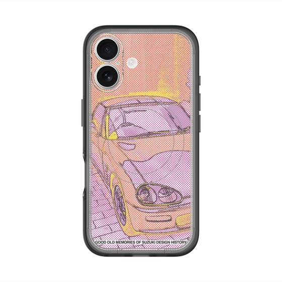 スリムプロテクションプレミアムケース with MagSafe［ CAPPUCCINO Halftone - Orange ］