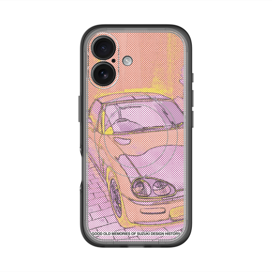スリムプロテクションプレミアムケース with MagSafe［ CAPPUCCINO Halftone - Orange ］