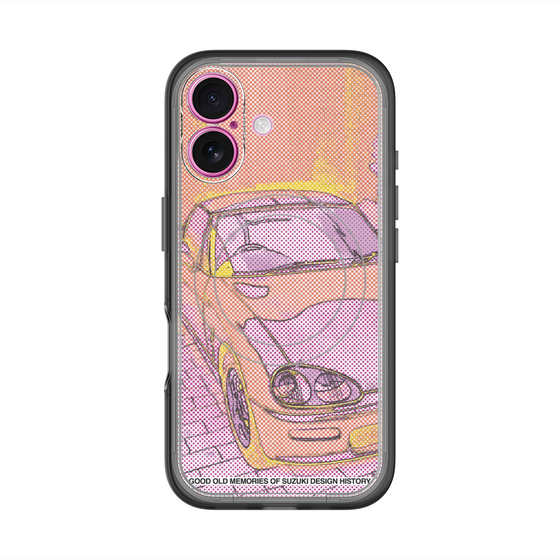 スリムプロテクションプレミアムケース with MagSafe［ CAPPUCCINO Halftone - Orange ］