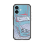 スリムプロテクションプレミアムケース with MagSafe［ CAPPUCCINO Halftone - Blue ］