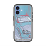 スリムプロテクションプレミアムケース with MagSafe［ CAPPUCCINO Halftone - Blue ］