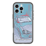 スリムプロテクションプレミアムケース with MagSafe［ CAPPUCCINO Halftone - Blue ］