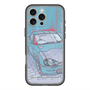 スリムプロテクションプレミアムケース with MagSafe［ CAPPUCCINO Halftone - Blue ］
