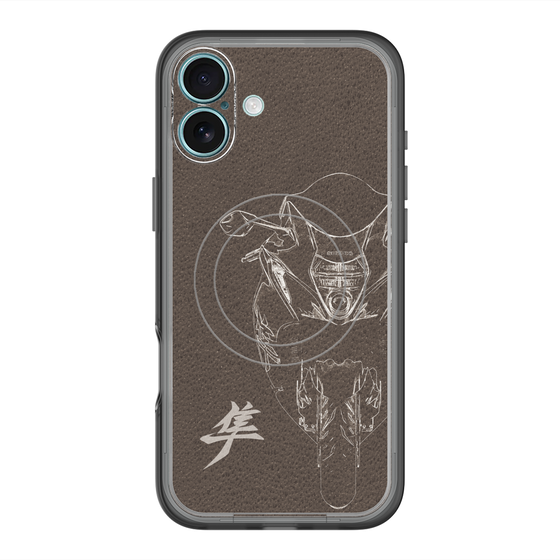 スリムプロテクションプレミアムケース with MagSafe［ Hayabusa Front ］