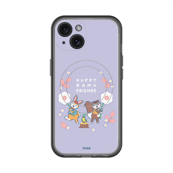 スリムプロテクションプレミアムケース with MagSafe［ クピラムフレンズ - フラワー ］
