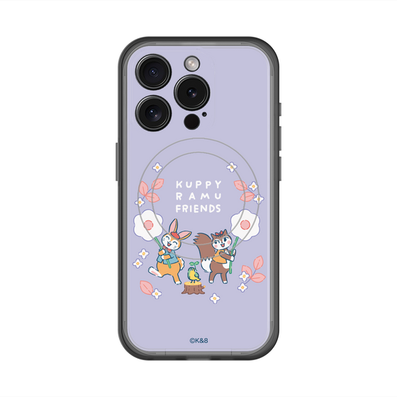 スリムプロテクションプレミアムケース with MagSafe［ クピラムフレンズ - フラワー ］