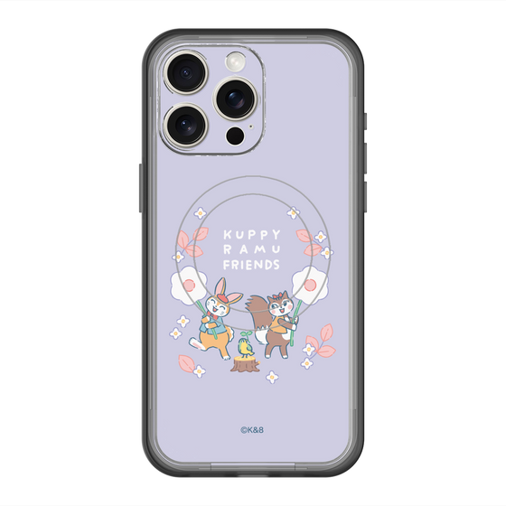 スリムプロテクションプレミアムケース with MagSafe［ クピラムフレンズ - フラワー ］