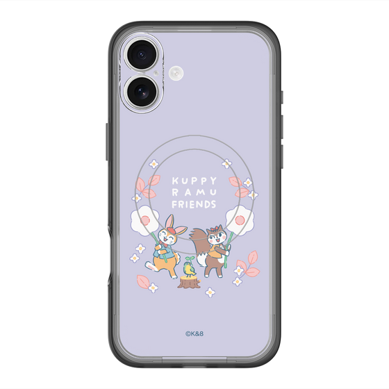 スリムプロテクションプレミアムケース with MagSafe［ クピラムフレンズ - フラワー ］