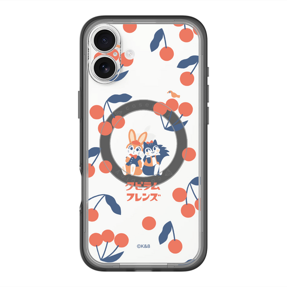 スリムプロテクションプレミアムケース with MagSafe［ クピラムフレンズ - チェリー ］