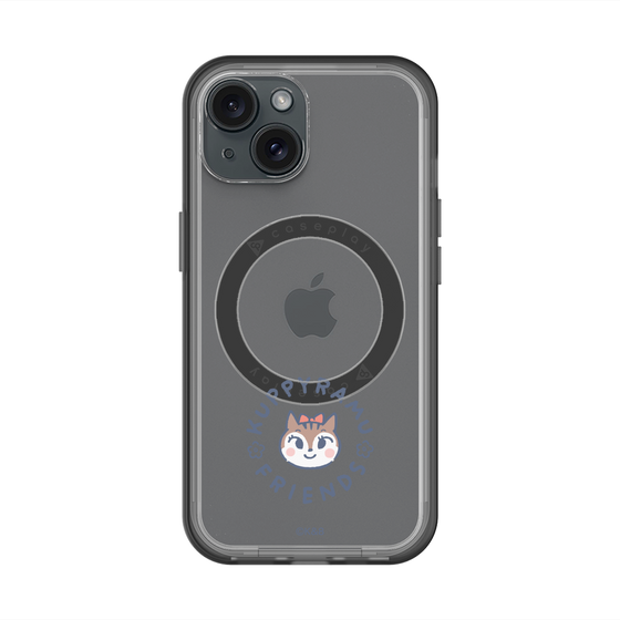 スリムプロテクションプレミアムケース with MagSafe［ クピラムフレンズ - ロゴ - ラム ］