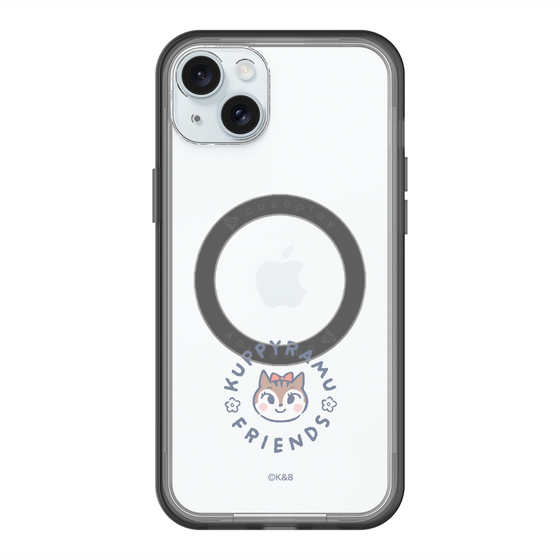 スリムプロテクションプレミアムケース with MagSafe［ クピラムフレンズ - ロゴ - ラム ］