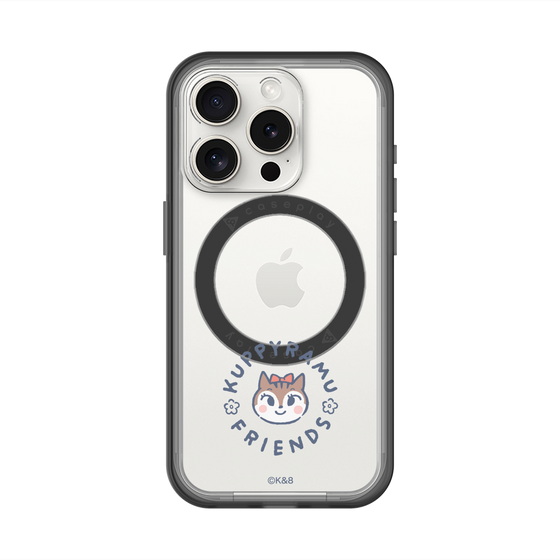 スリムプロテクションプレミアムケース with MagSafe［ クピラムフレンズ - ロゴ - ラム ］