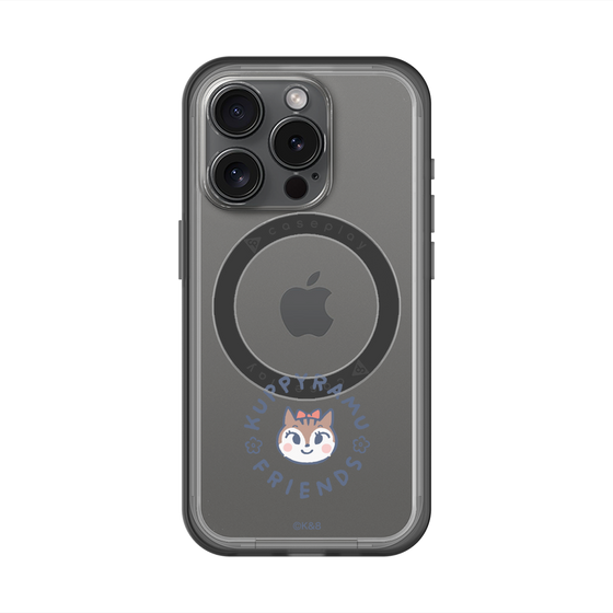 スリムプロテクションプレミアムケース with MagSafe［ クピラムフレンズ - ロゴ - ラム ］