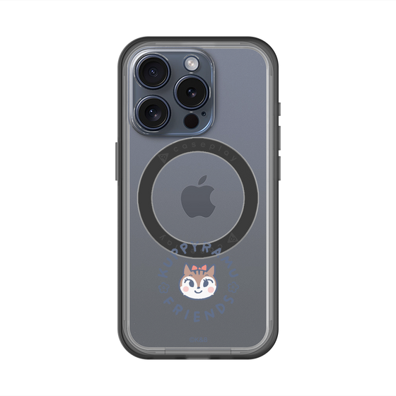 スリムプロテクションプレミアムケース with MagSafe［ クピラムフレンズ - ロゴ - ラム ］