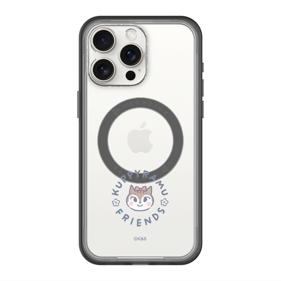 スリムプロテクションプレミアムケース with MagSafe［ クピラムフレンズ - ロゴ - ラム ］