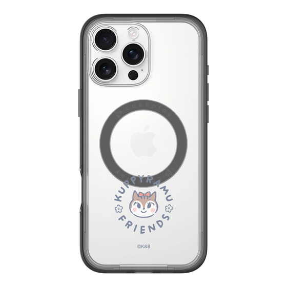 スリムプロテクションプレミアムケース with MagSafe［ クピラムフレンズ - ロゴ - ラム ］