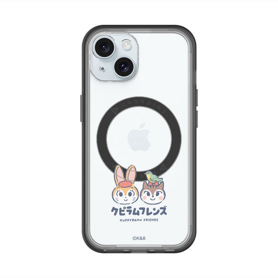 スリムプロテクションプレミアムケース with MagSafe［ クピラムフレンズ - ロゴ - 仲良し ］