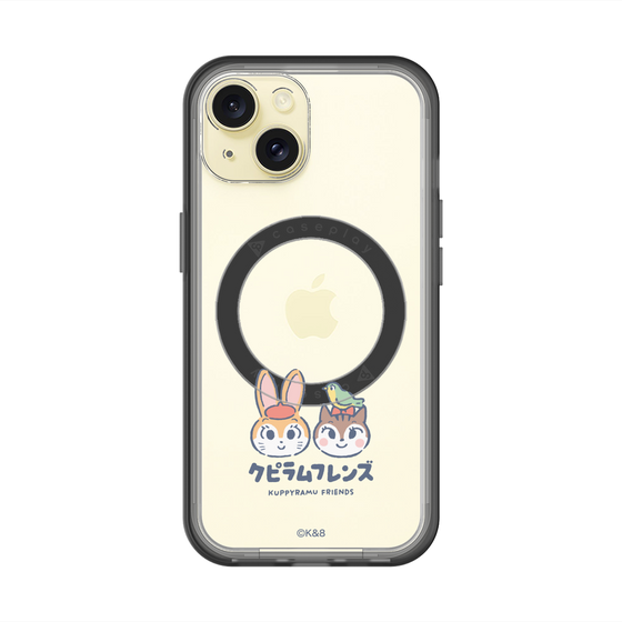 スリムプロテクションプレミアムケース with MagSafe［ クピラムフレンズ - ロゴ - 仲良し ］