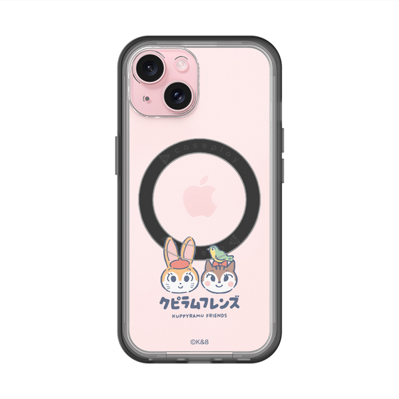 スリムプロテクションプレミアムケース with MagSafe［ クピラムフレンズ - ロゴ - 仲良し ］