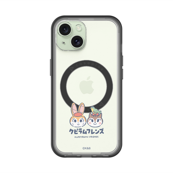 スリムプロテクションプレミアムケース with MagSafe［ クピラムフレンズ - ロゴ - 仲良し ］