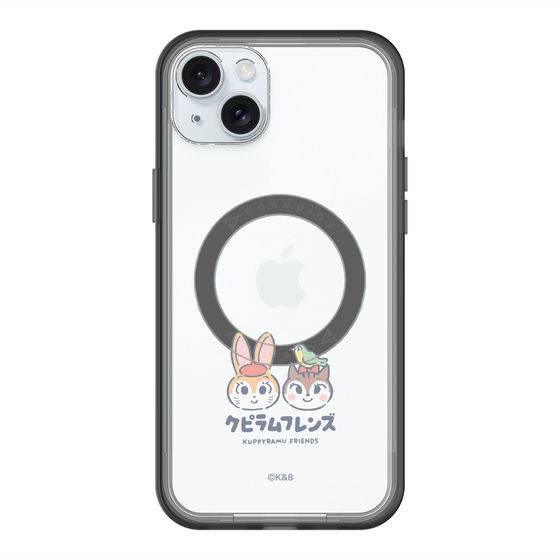スリムプロテクションプレミアムケース with MagSafe［ クピラムフレンズ - ロゴ - 仲良し ］