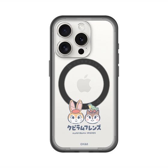 スリムプロテクションプレミアムケース with MagSafe［ クピラムフレンズ - ロゴ - 仲良し ］