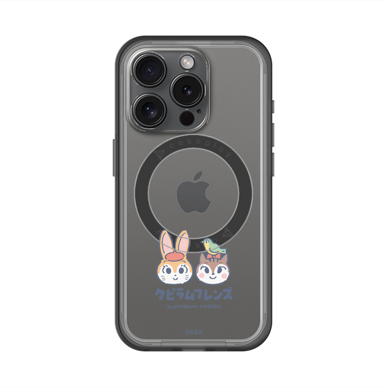 スリムプロテクションプレミアムケース with MagSafe［ クピラムフレンズ - ロゴ - 仲良し ］