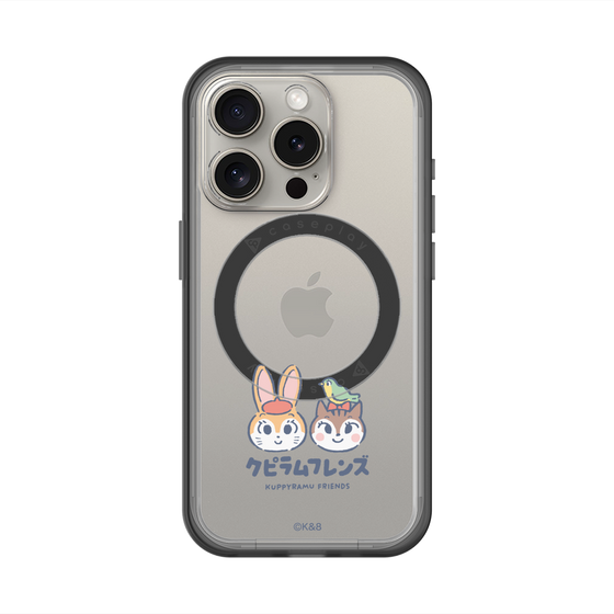 スリムプロテクションプレミアムケース with MagSafe［ クピラムフレンズ - ロゴ - 仲良し ］