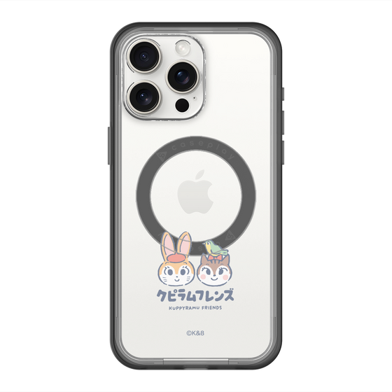 スリムプロテクションプレミアムケース with MagSafe［ クピラムフレンズ - ロゴ - 仲良し ］